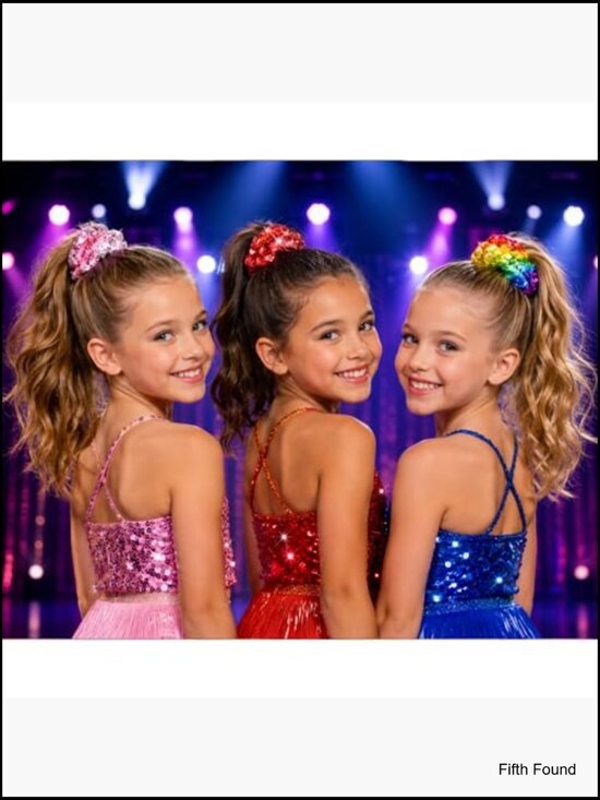 20 Pack Sequin Scrunchies, Glitter Hair Ties, Sparkly Ponytail Holders for Women main image 4